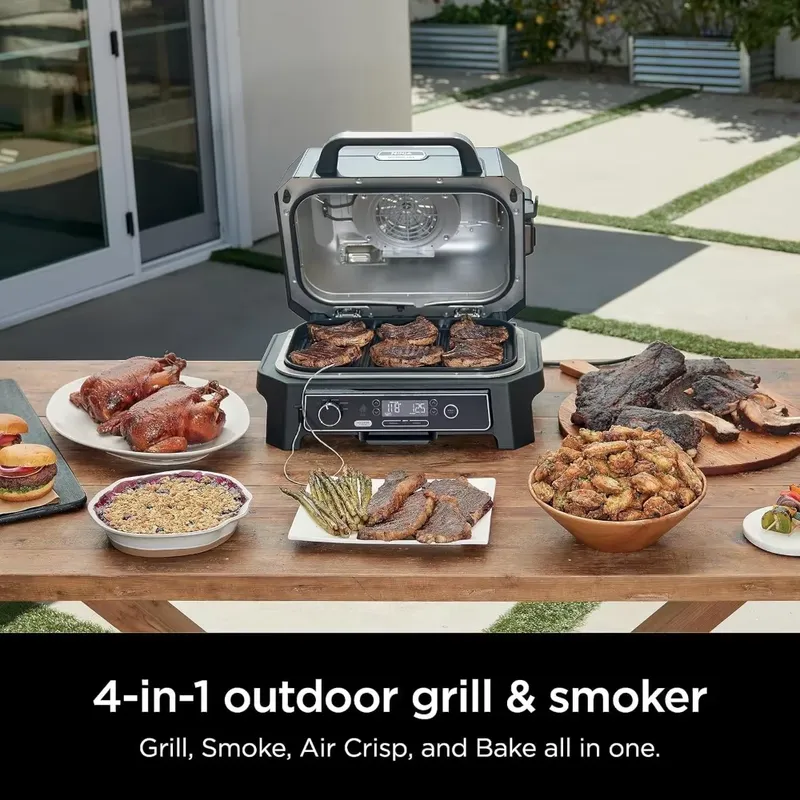 Electric Smoker Bbq - Woodfire ProXL 4'ü 1 Arada Dış