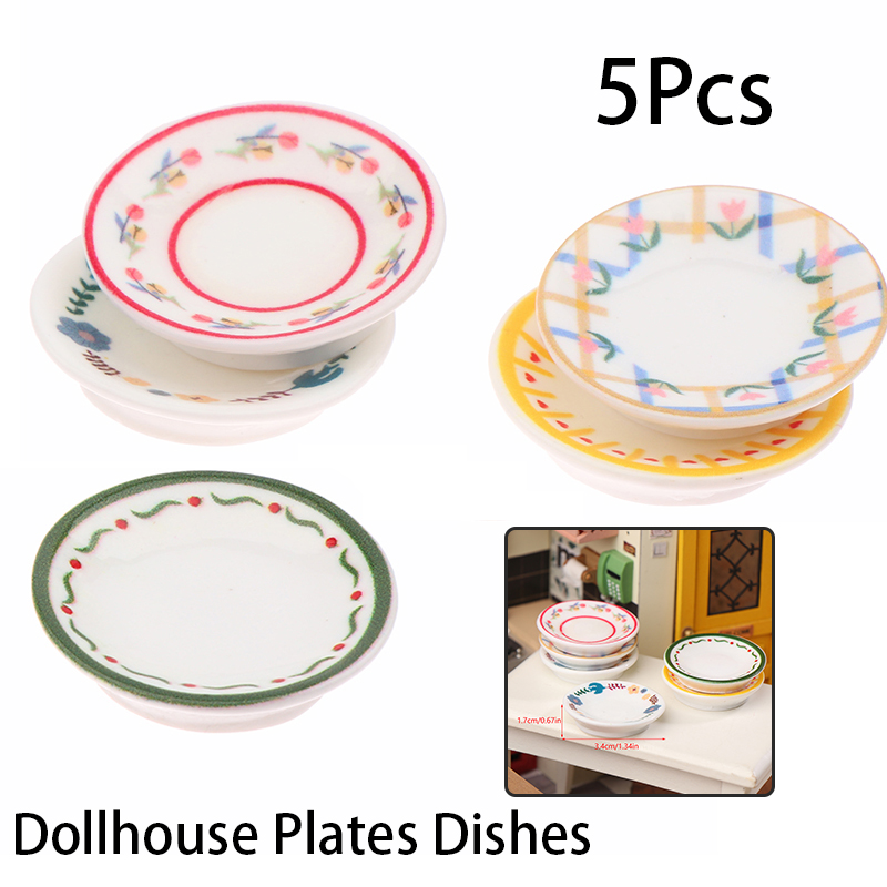Kitchen Appliances Store - 5 adet 1/12 Dollhouse Mini Tabaklar