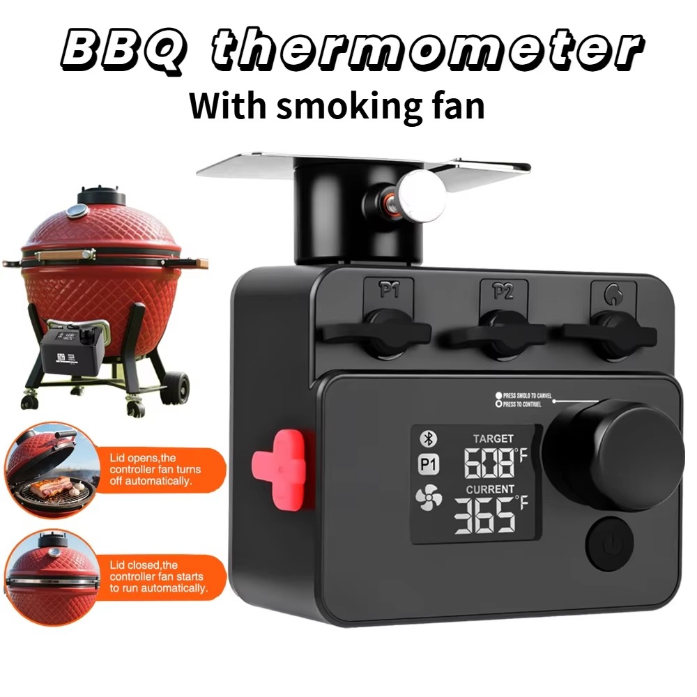 Electric Smoker Bbq - Kablosuz Bluetooth Et Termometresi PID Barbekü