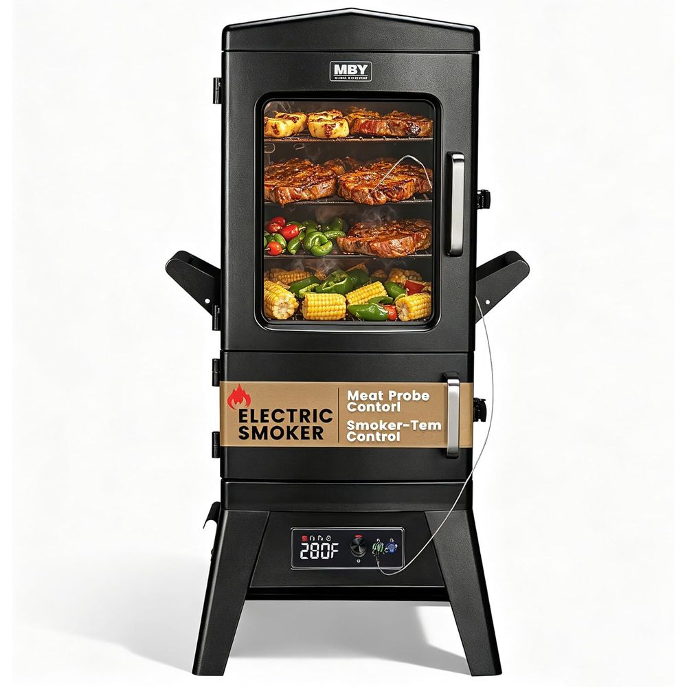 Electric Smoker Bbq - Büyük Kapasiteli Elektrikli Barbekü Fırını, Kapaklı,