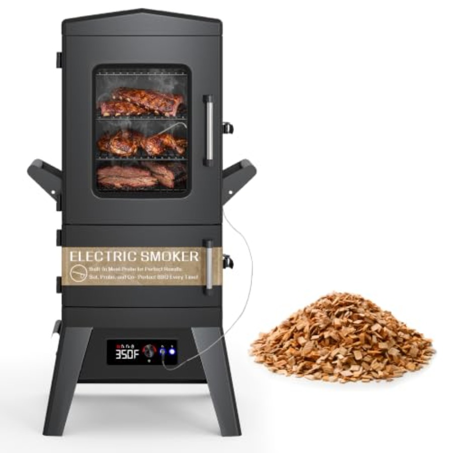 Electric Smoker Bbq - Dış mekan barbeküsü için büyük dikey
