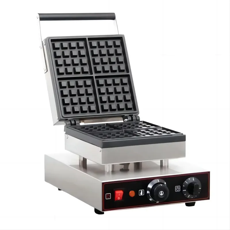 Waffle Iron Belgian - Ticari Waffle Makinesi Elektrikli Belçika Waffle