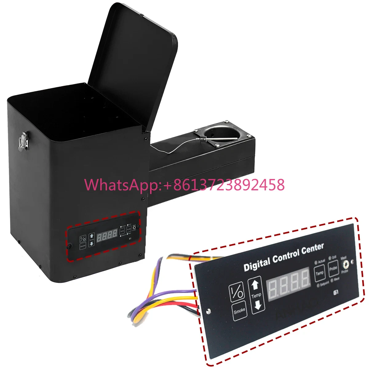 Electric Smoker Bbq - Pelet Barbekü Füme Dolabı Haznesi Montaj