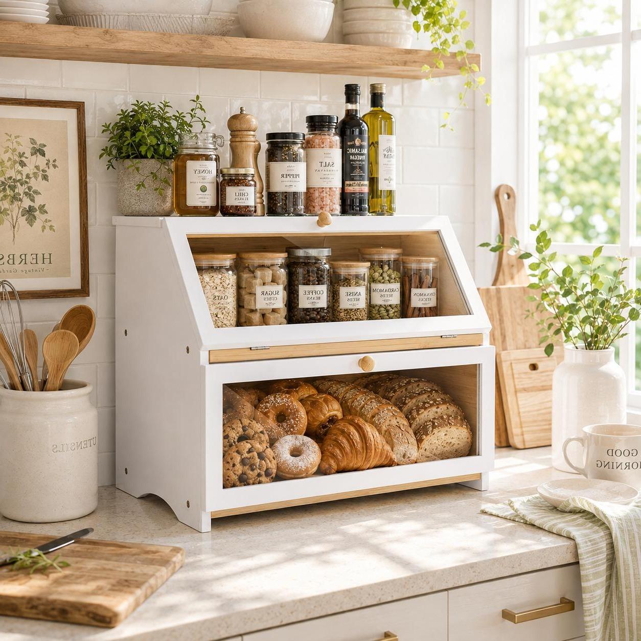 HOMEKOKO Çift Katmanlı Mutfak  - Kitchen Appliances Organizer incelemesi ve fiyatı