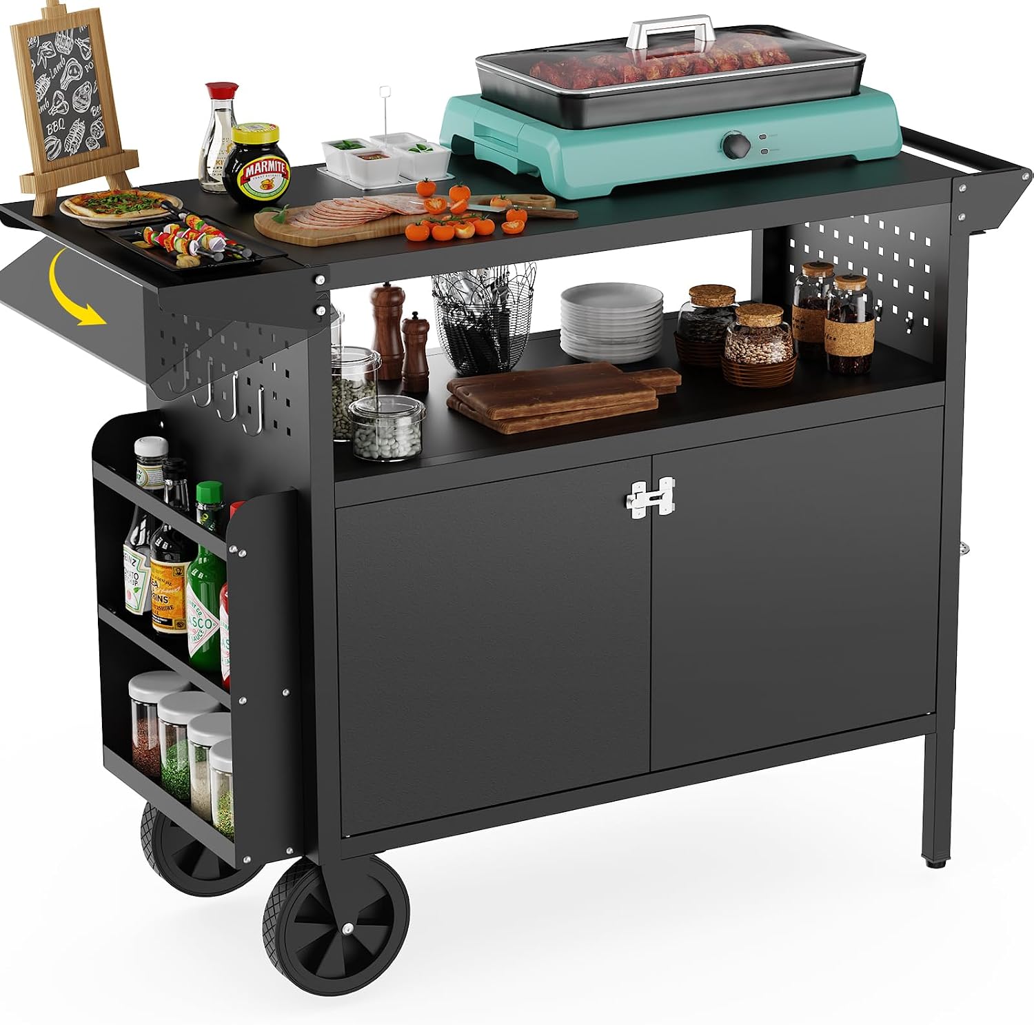 Açık Hava Izgara Arabası Masas - Kitchen Appliances Organizer incelemesi ve fiyatı