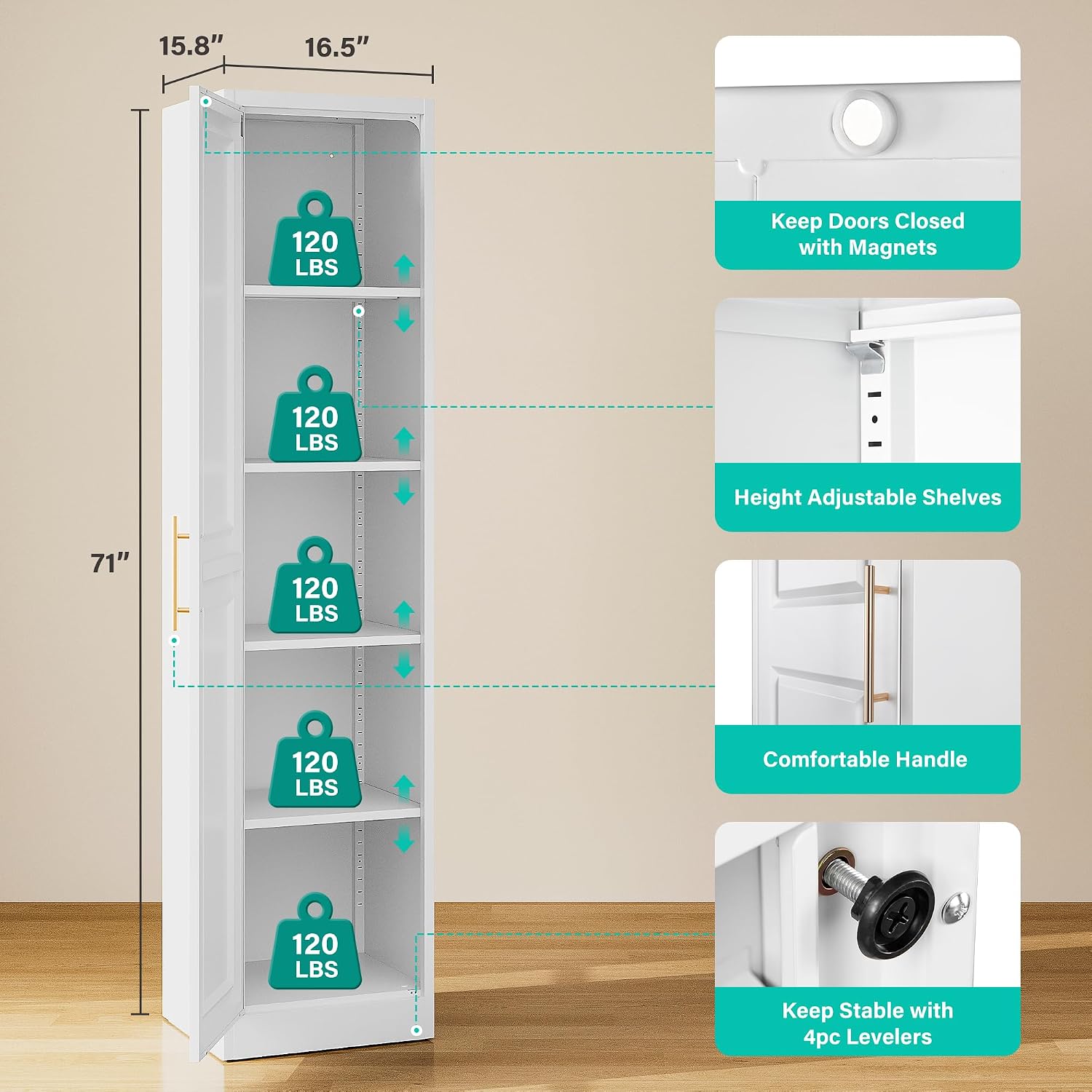 Uzun Dar Depolama Dolabı Tek K - Kitchen Appliances Organizer incelemesi ve fiyatı
