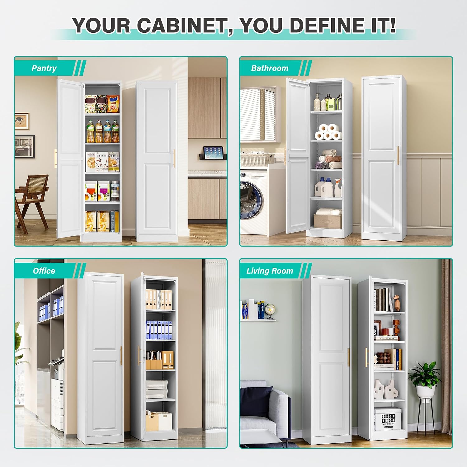 Uzun Dar Depolama Dolabı Tek K - Kitchen Appliances Organizer incelemesi ve fiyatı