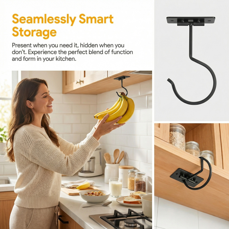 Siyah Metal Kendinden Yapışkan - Kitchen Appliances Organizer incelemesi ve fiyatı